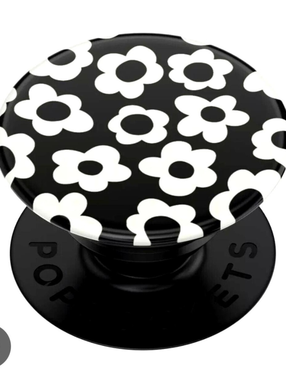 PopSocket Black and White Floral PopGrip